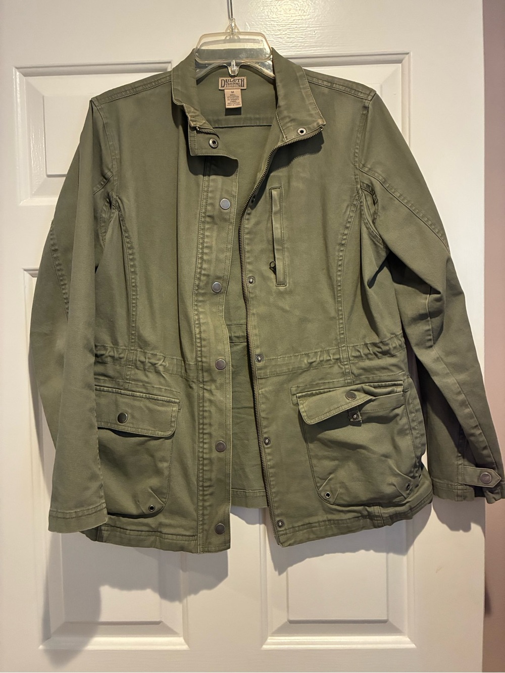 Duluth Trading Co Olive Utility Field Jacket - Women's